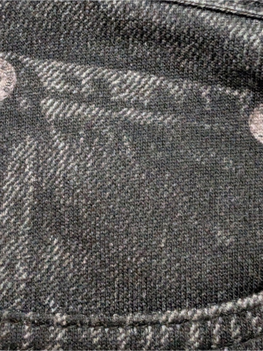rag & bone Miramar Terry Wide-Leg Faux Denim Pants in Charcoal Black Wash - Picture 9 of 16